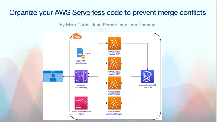 Organize your AWS Serverless code to prevent merge conflicts
